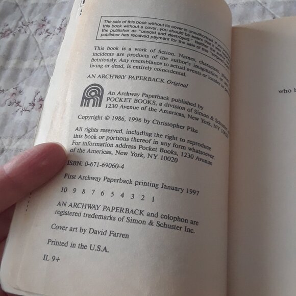 Vtg 90s The Tachyon Web Christopher Pike Book - Picture 6 of 6